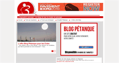Desktop Screenshot of blogpetanque.com